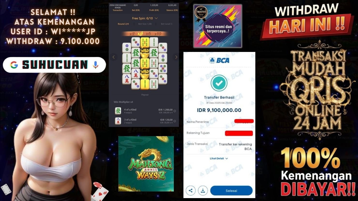 SUHUCUAN JACKPOT SLOT MAHJONG WAYS 2